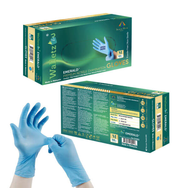 EMERALD™ Premium Nitrile Examination Gloves – 1 Pallet 1,200 Boxes – 120,000 Gloves