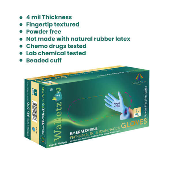 EMERALD™ PRIME Premium Nitrile Examination Gloves - Image 3