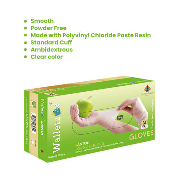 SANTOL™ Powder Free Vinyl Gloves – 1 Pallet 1,200 Boxes – 120,000 gloves - Image 4